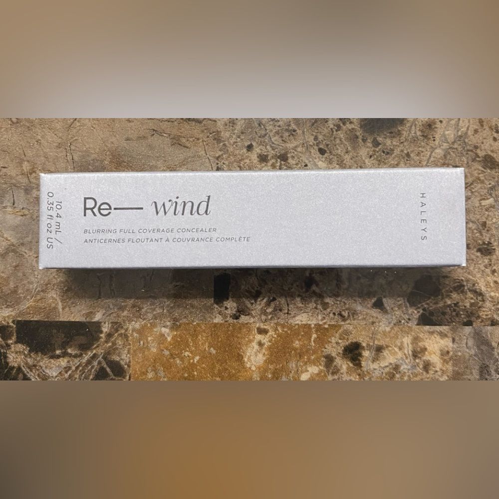 Haley’s Beauty Re-wind Concealer 10.4 ml / 0.35 fl oz Medium Dark Cool Matte NIB